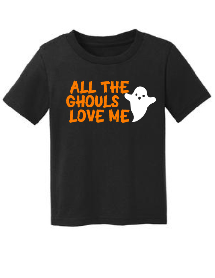 All The Ghouls Love Me, Boys Cute Halloween Shirt