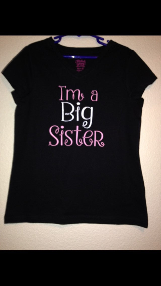 I'm A Big Sister, Proud Big Sister, Girl Shirt
