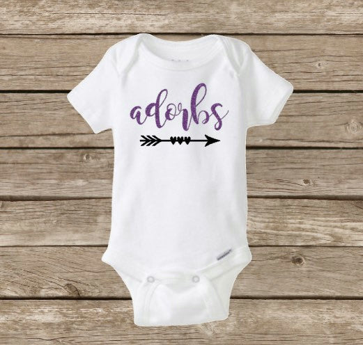 Baby Onesie, Baby Shirt | Adorbs, Adorable Baby, Baby Girl Onesie | Baby Shower, Glitter Onesie