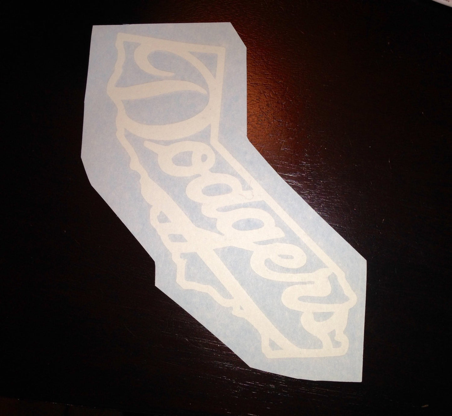 Dodgers CALIFORNIA Sticker Decal Baseball Los Angeles LA | Sports | Vinyl Car Sticker Decal