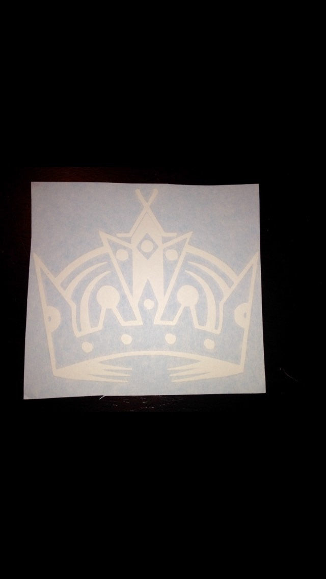 LA KINGS Crown Los Angeles Hockey Sports Sticker Decal | Vinyl Car Sticker Decal | Sports