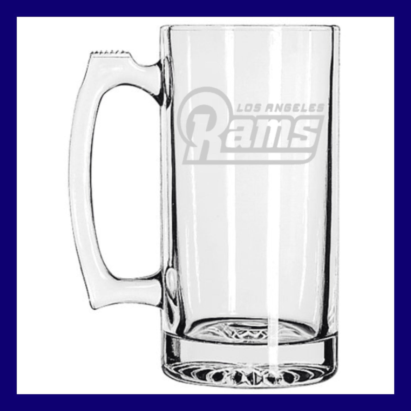RAMS Beer Mug | Los Angeles Rams LA | St Louis Rams Football | Etched Beer Mug