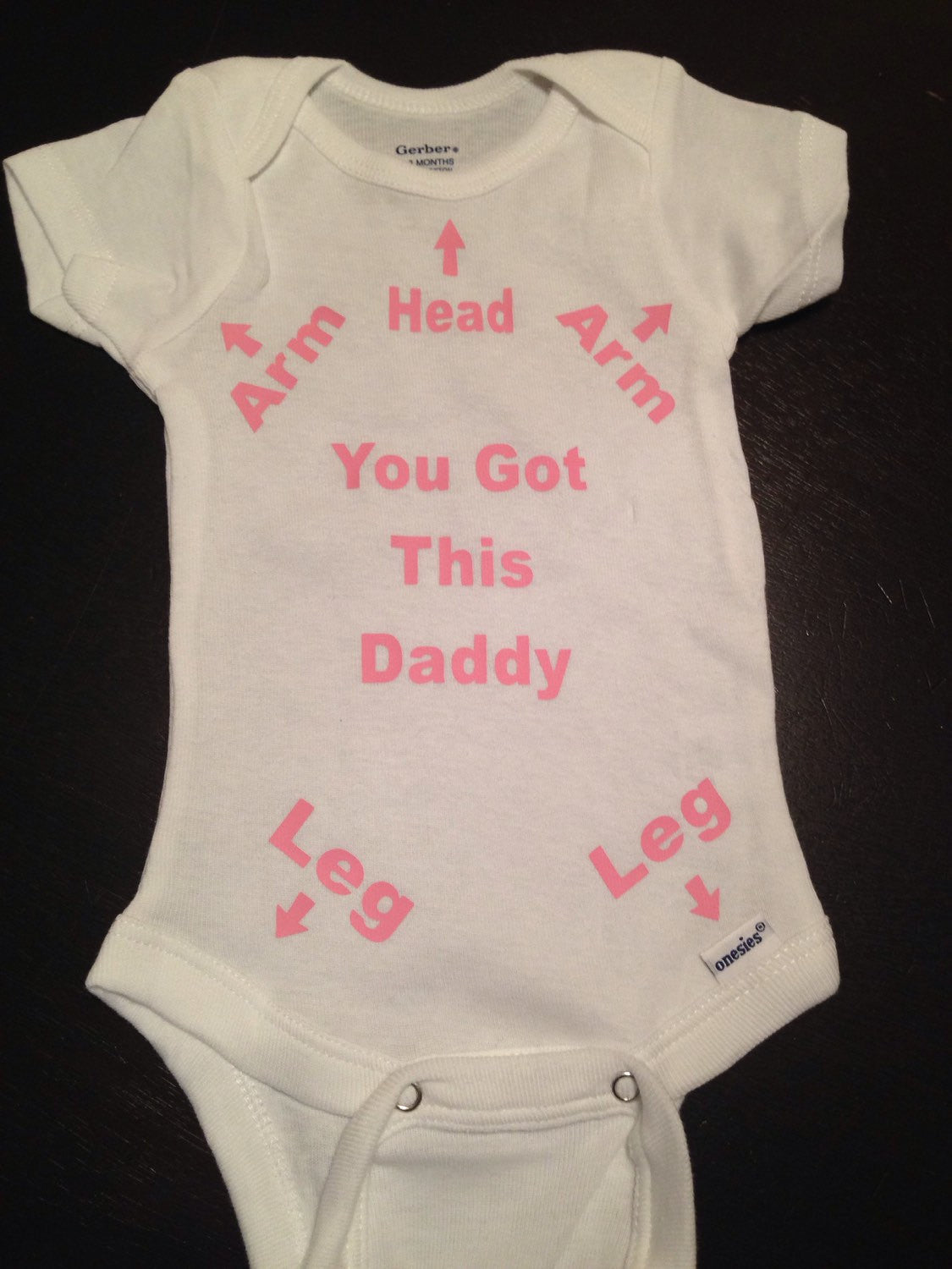 Instructions for Daddy Onesie, You Got This Daddy, Funny Baby Onesie for the New Dad