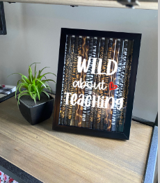 Teacher Gift Pencil Frame Shadowbox