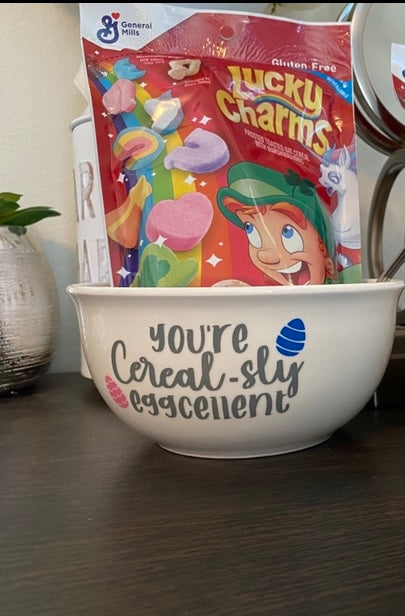 Easter Cereal Bowl Happy Easter Bunny