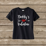 Daddy’s Valentine, Baby Girl Onesie Shirt, Happy Valentine’s Day