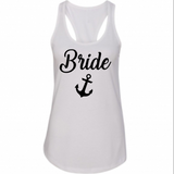 Bride & Bride’s Crew Tank Top Shirt, Women’s Bachelorette, Bridal