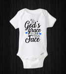 All of God’s Grace in One Tiny Face, Baby Onesie, Religious, Baby Shower