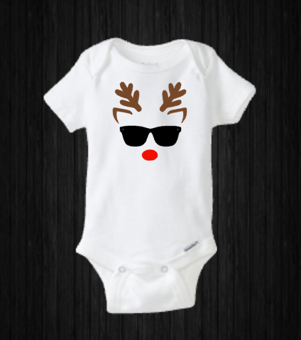Reindeer Onesie, Baby’s First Christmas, Rudolph Santa Claus