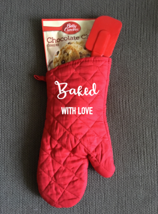 Baked With Love, Personalized Kitchen Oven Mitt