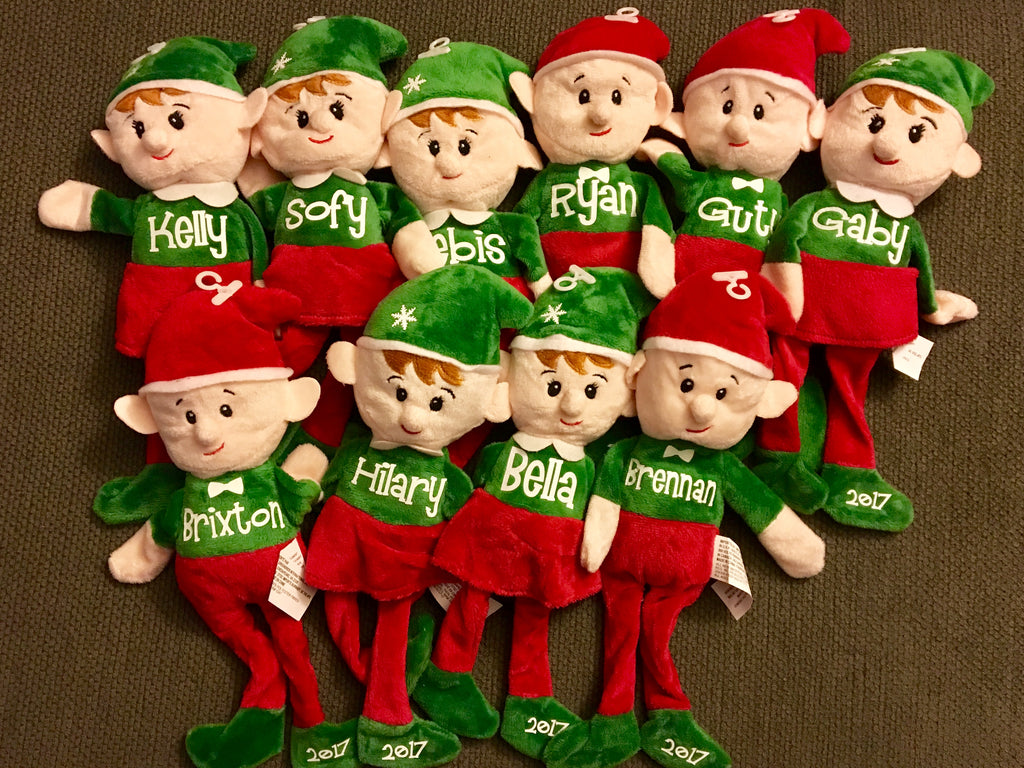 Christmas house plush elves sales