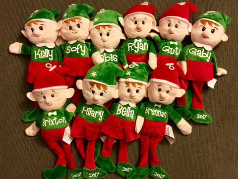SEARCH OUR NEW SHOP LISTING Personalized Plush Christmas Elves, Boy or Girl, Elf On a Shelf