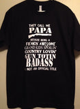 They Call Me PAPA Men’s Shirt, Proud Grandpa, Country Lovin, Fathers Day
