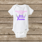 Hand Picked for Earth by My Great Grandma in Heaven, Baby Onesie, Baby Shower