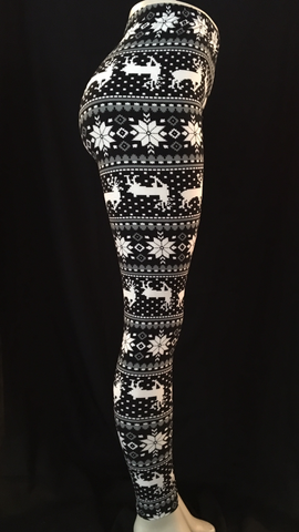 Women’s Leggings, Holiday Christmas Reindeer