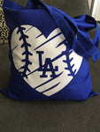 Dodgers LA Tote Bag, Baseball Los Angeles