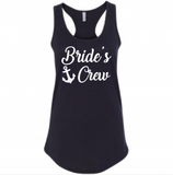 Bride & Bride’s Crew Tank Top Shirt, Women’s Bachelorette, Bridal