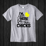 I’m Just Here For The Chicks, Boys Easter Onesie Shirt