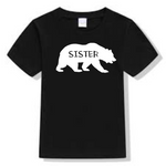 Girls Sister Bear Shirt, Matching Family Shirts