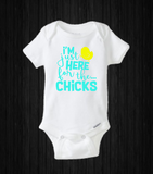 I’m Just Here For The Chicks, Boys Easter Onesie Shirt