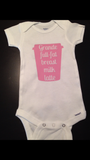 Breast Milk Latte Baby Onesie, Baby Shower Gift, Breastfeeding