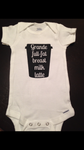 Breast Milk Latte Baby Onesie, Baby Shower Gift, Breastfeeding
