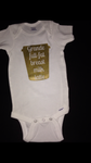 Breast Milk Latte Baby Onesie, Baby Shower Gift, Breastfeeding