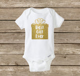 Christmas Baby Onesie, Best Gift Ever, Baby's First