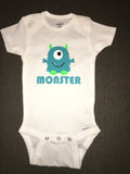 Monster Onesie, Baby Boy or Girl Cute Shirt, Baby Shower