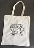 Cat Lady Tote Bag, Itty Bitty Kitty Committee