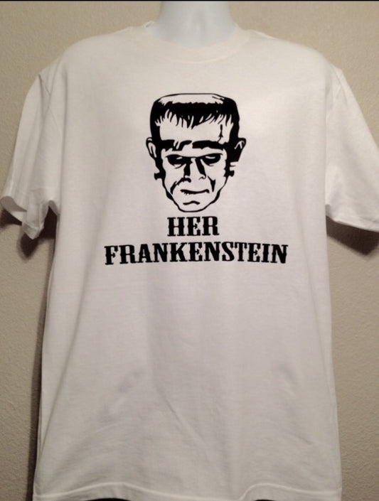 Her FRANKENSTEIN, Men's HALLOWEEN Shirt, Couples Shirts