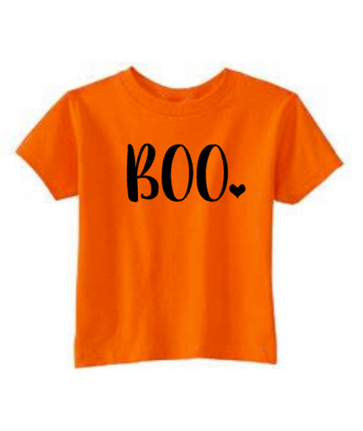 Girls Cute Halloween Shirt, BOO, Happy Halloween