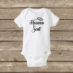 Heaven Sent Onesie | Baby Onepiece | Boy Onesie | Girl Onesie | New Baby, Baby Shower, Religious