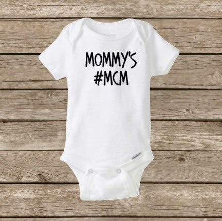 Baby Boy Onesie, Mommy's Man Crush Monday Hashtag