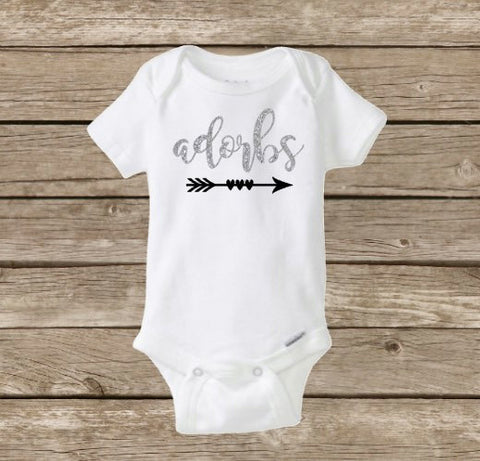 Baby Onesie, Baby Shirt | Adorbs, Adorable Baby, Baby Girl Onesie | Baby Shower, Glitter Onesie