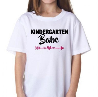 Kindergarten Babe, School Shirt, Teacher Shirt, Girls Back To School Shirt, Back To School Outfit