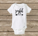 Joyful Christmas Baby Onesie, Santa Claus, Holidays, Christmas Baby Shower