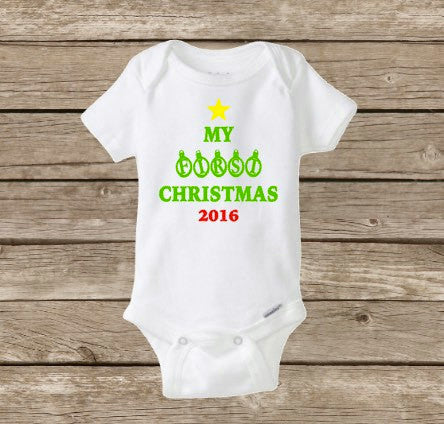 My First Christmas Onesie, Baby's First 2017