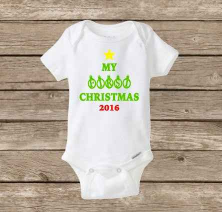 My First Christmas Onesie, Baby's First 2017