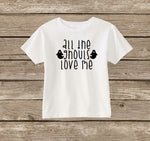 Toddler Boys Halloween Shirt, All The Ghouls Love Me, Boys Ghost Shirt