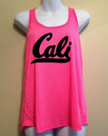 Cali Tank Top, Women's Racerback Tank, California, Women's Shirt, SALE, Summer Tank
