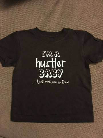 Boys Shirt, I'm a hustler baby, Funny Boys Shirt, Boys Tshirt, Kids Shirt, Mens Shirt, Baby Shirt