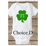 Baby's First St Patrick's Day, Shamrock Onesie, First Birthday ONE