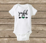 Joyful Christmas Baby Onesie, Santa Claus, Holidays, Christmas Baby Shower