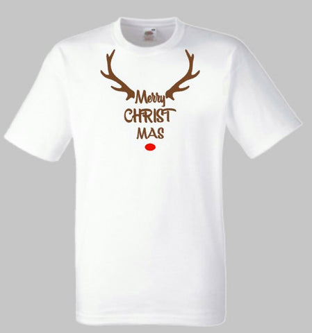 Merry Christmas Shirt, Rudolph th Reindeer, Men's Shirt, Women's Shirt, Christmas Gift, Santa Claus
