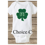 Baby's First St Patrick's Day, Shamrock Onesie, First Birthday ONE
