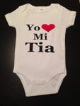 Yo Quiero Mi Tia Baby Onesie, I Love My Aunt Auntie, Baby Shirt