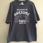 This is what an awesome Papa looks like, Men's Shirt, Father's Day