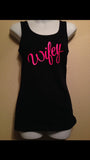 Wifey Tank Top, Mrs Shirt, Bride Wedding, Bachelorette Bridal Shower, Just Married