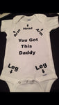 Instructions for Daddy Onesie, You Got This Daddy, Funny Baby Onesie for the New Dad